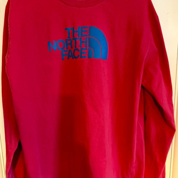 The North Face Red Long Tee - Large - Picture 1 of 3